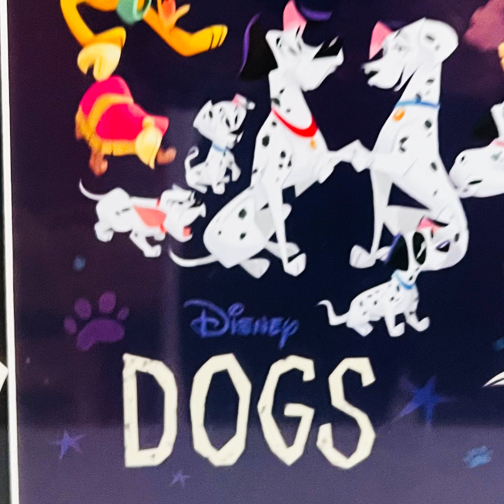 Disney Dogs By Bill Robinson Matted Framed Art Print