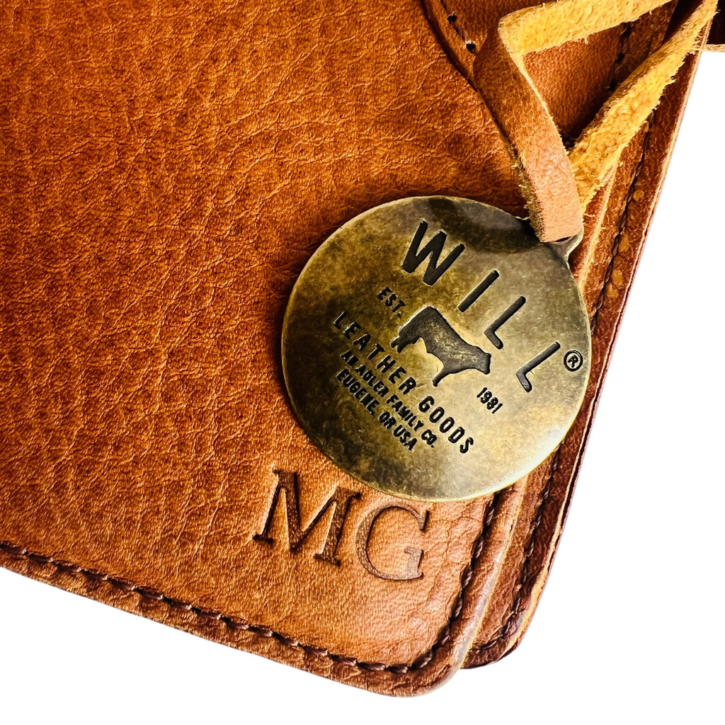 Will Leather Goods- Leather Journal Cover Cognac