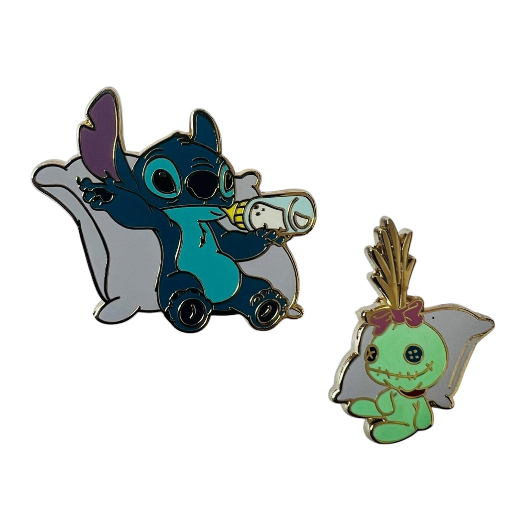 Disney WDW Stitch and Scrump on Pillows Lilo & Stitch Pin