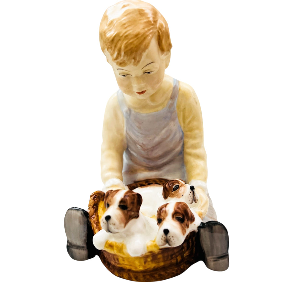 Vintage Paragon  Pals Boy Puppies Figurine