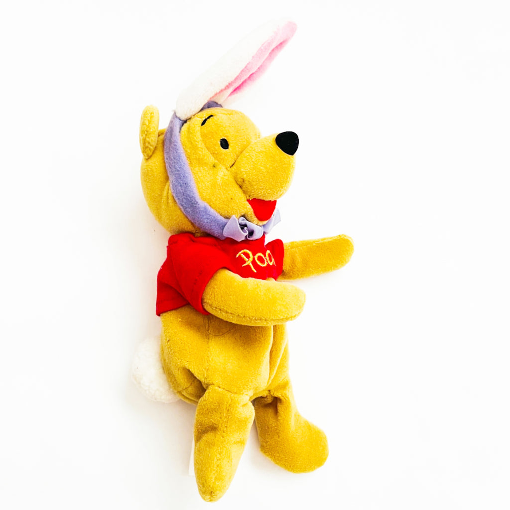 Disney MOUSEKETOYS Winnie The Pooh Easter Bunny Bean Bag Plush