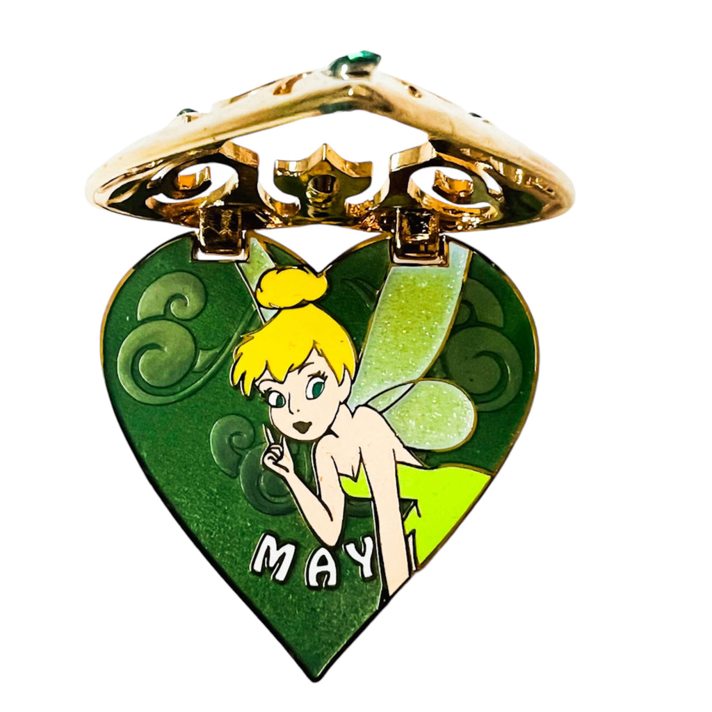 Disney Tinker Bell Birthstone Collection May Heart Hinged Limited Edition Pin