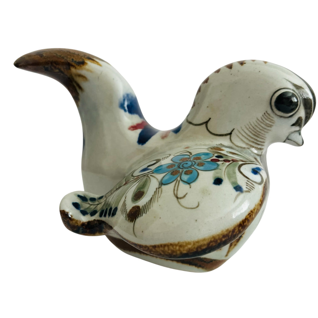 Vintage KE Ken Edwards Bird Signed Mexico Pottery Bird