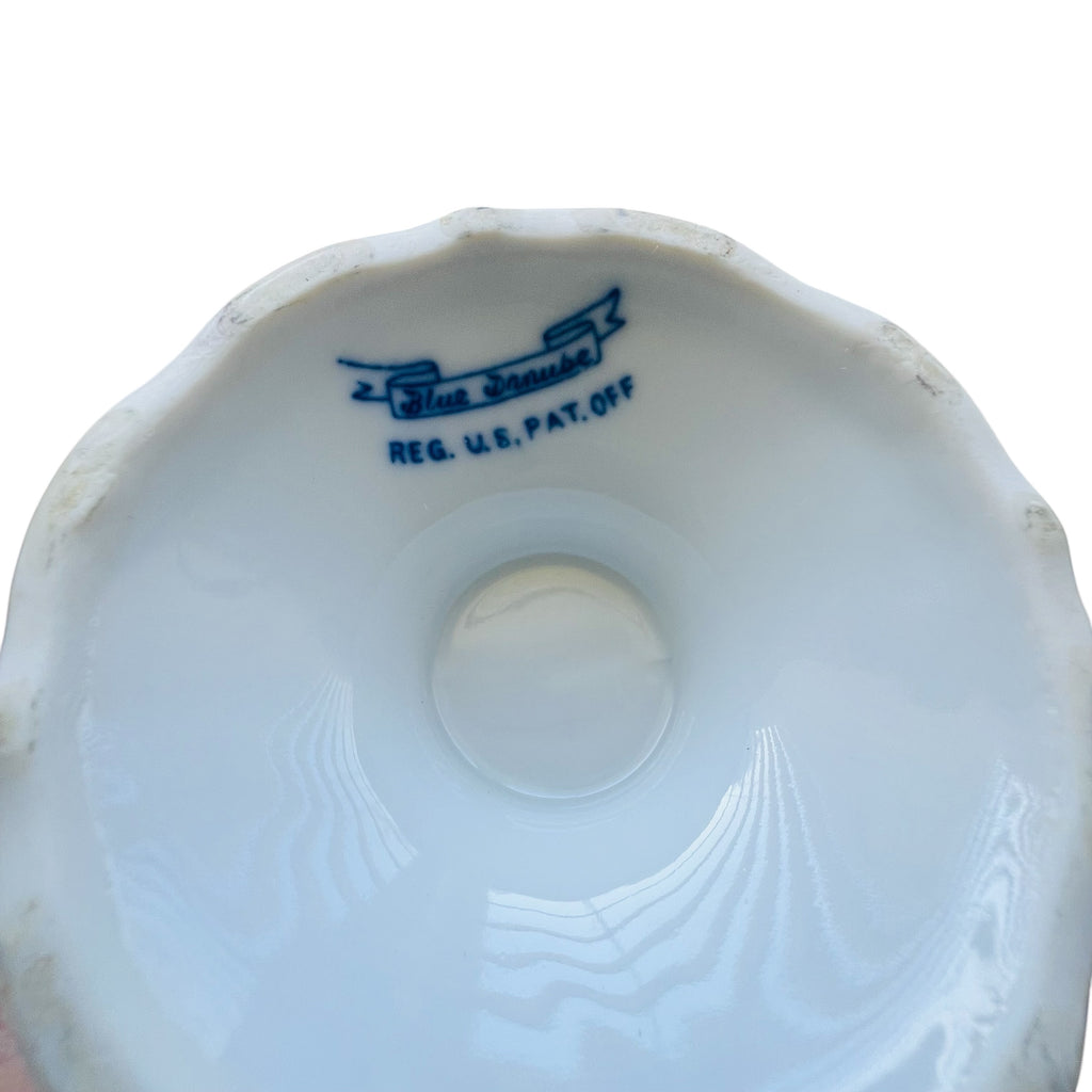 Vintage Blue Danube Mayonnaise & Lid