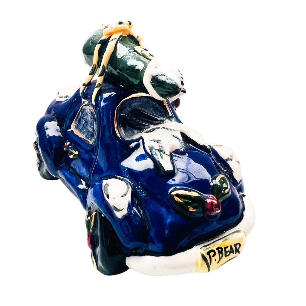 Blue Sky Clayworks Heather Goldminc Polar Bear in Car Figurine