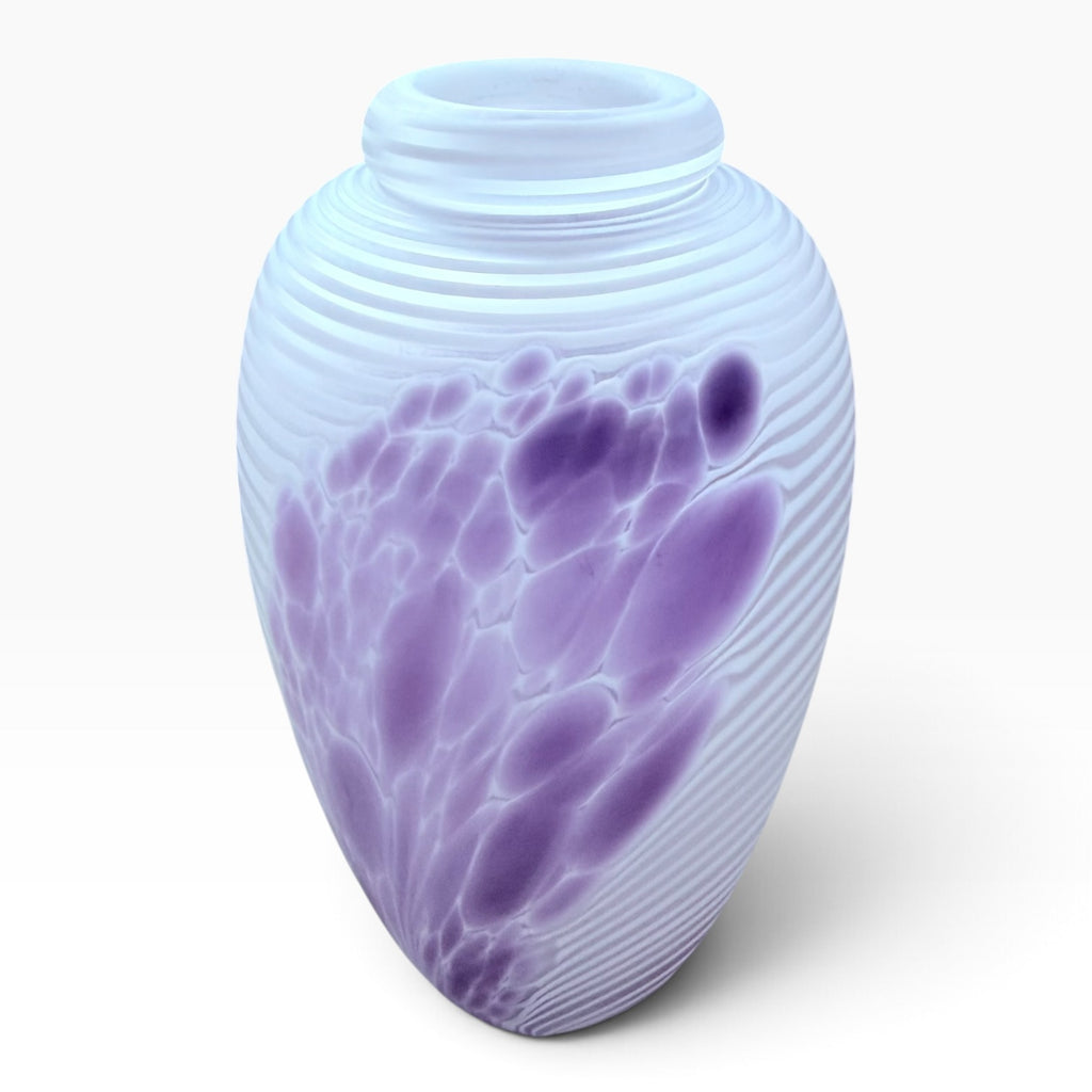 Vintage Artist James Clarke Opaline Satin Glass Vase