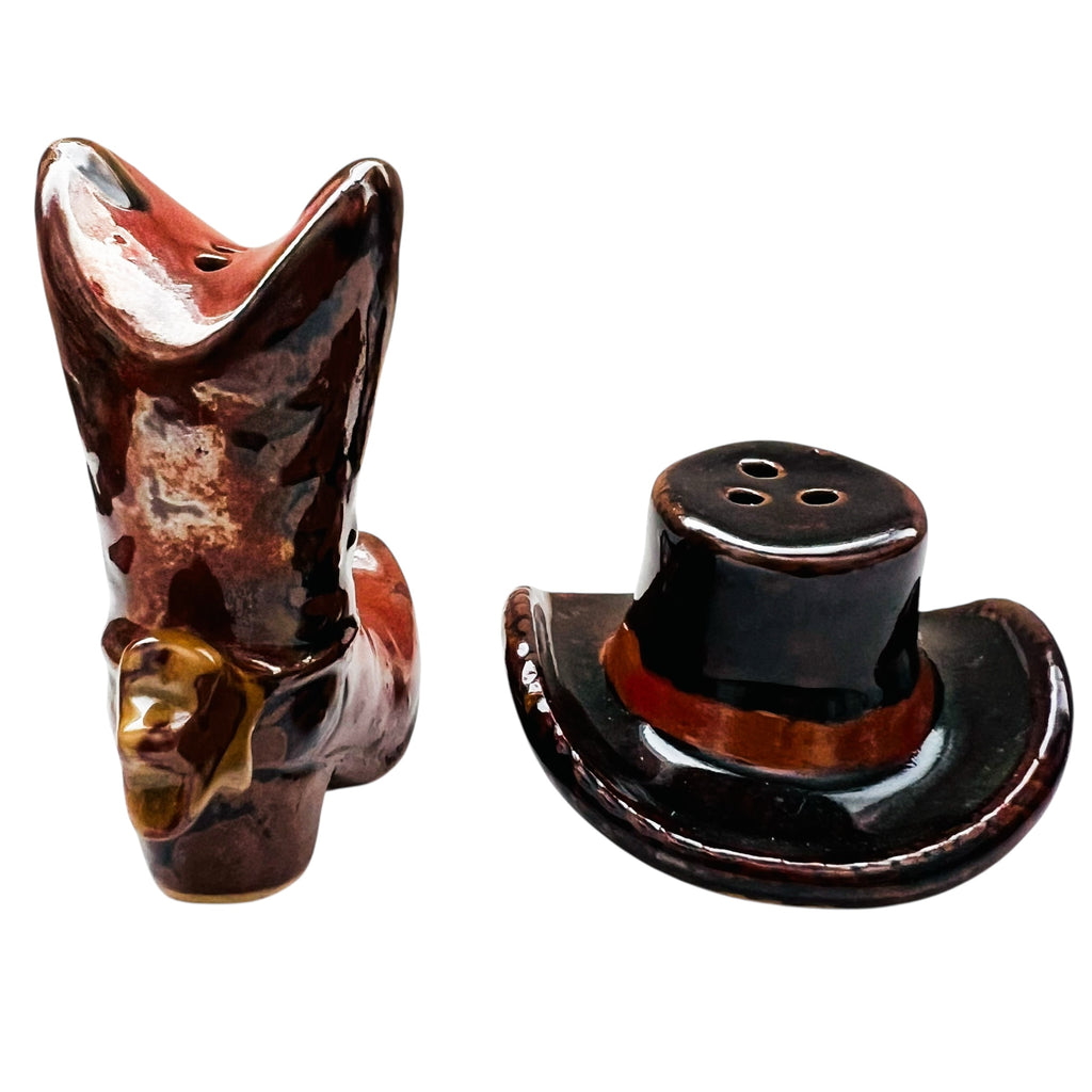 Canyon Ranch by HOMESTUDIO Cowboy Boot and Hat Salt and Pepper Shakers