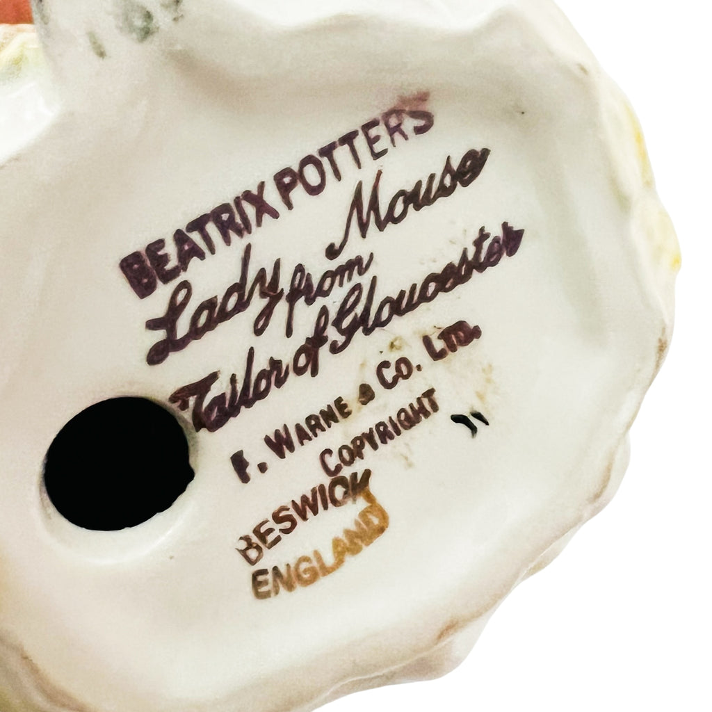 Beatrix Potter Lady Mouse Tailor of Gloucester Beswick England Figurine