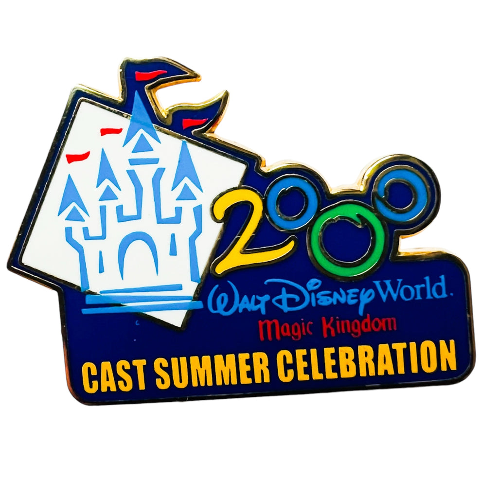 WDW Walt Disney World Cast Member Celebration Cinderella's Castle 2000 Logo Pin