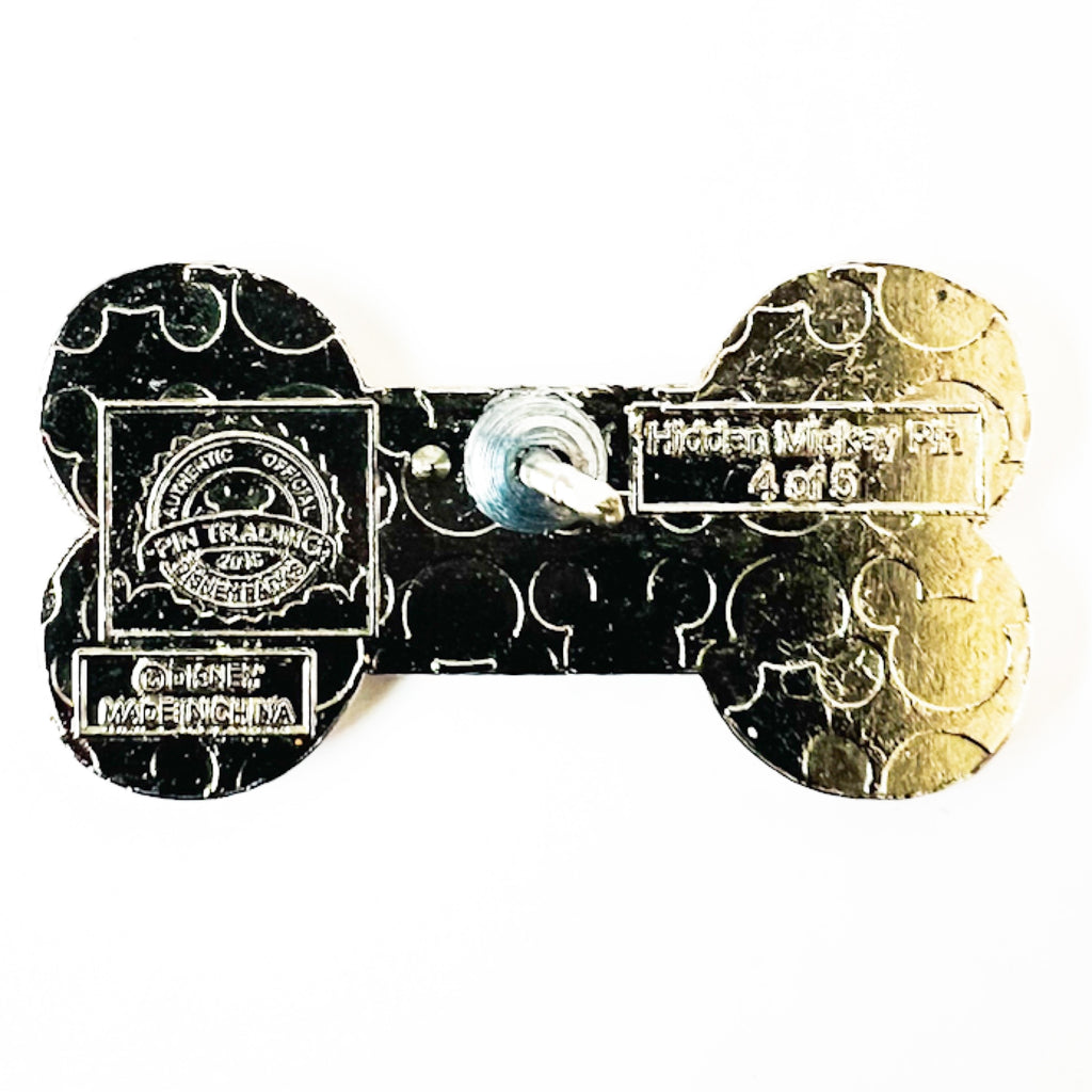 Disney Bolt Dog Bone Hidden Mickey Pin