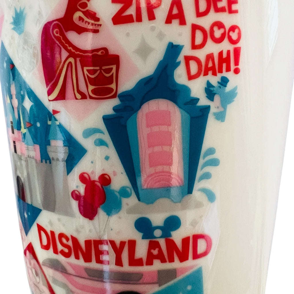 Starbucks Disneyland Zip A Dee Doo Dah! Ceramic Travel Tumbler Mug