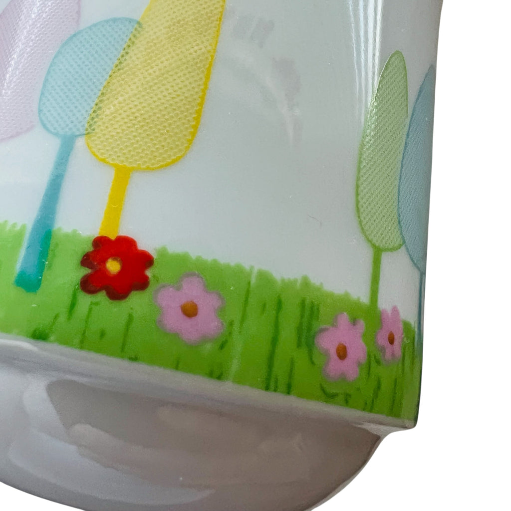 Vintage Walt Disney Productions JAPAN Porcelain Snack Plate & Cup Set