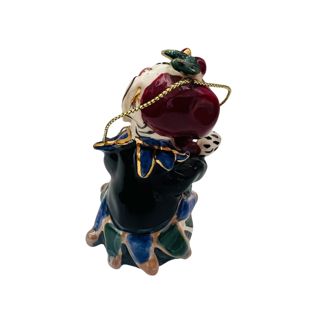Vintage Blue Sky Elf Clayworks Heather Goldminc Jester Figure Ornament