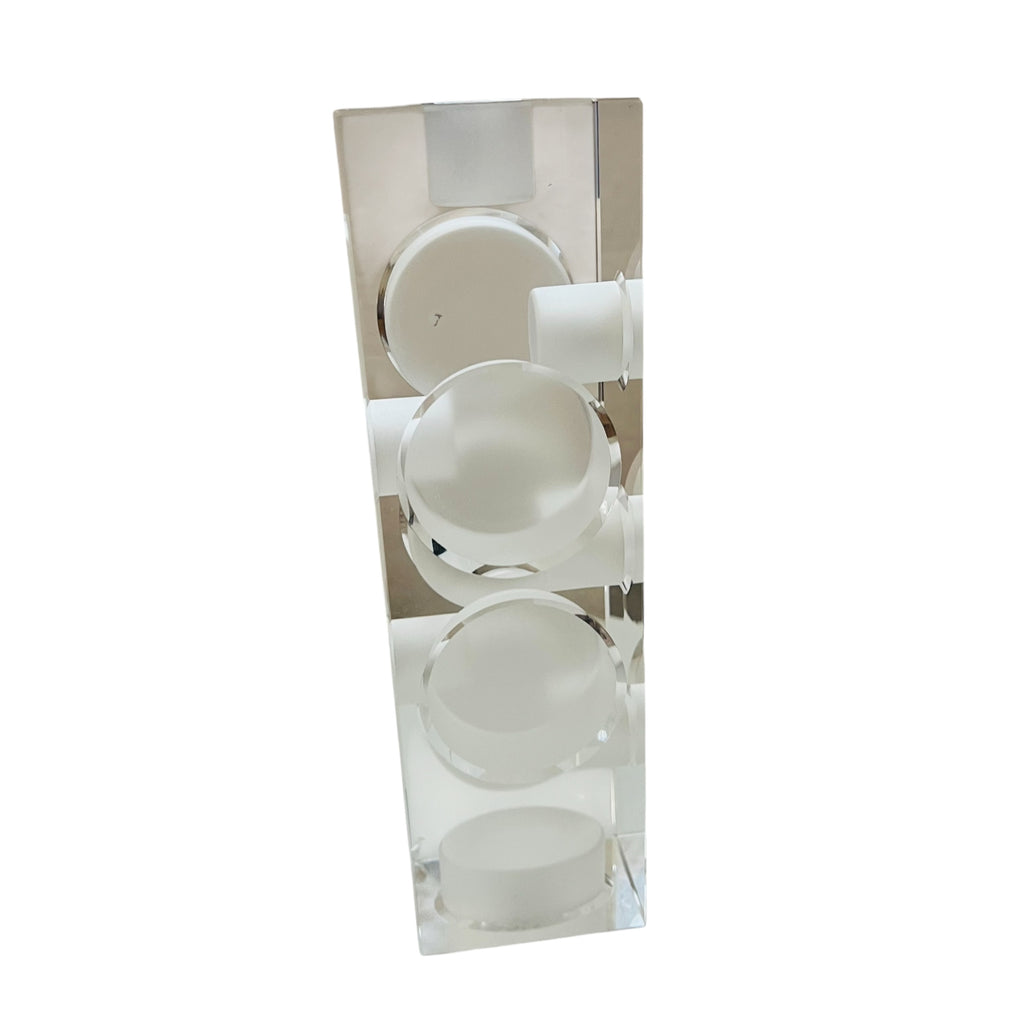 Vintage Perspex Geometric Candlestick Tealight Muti Function Candle Holder