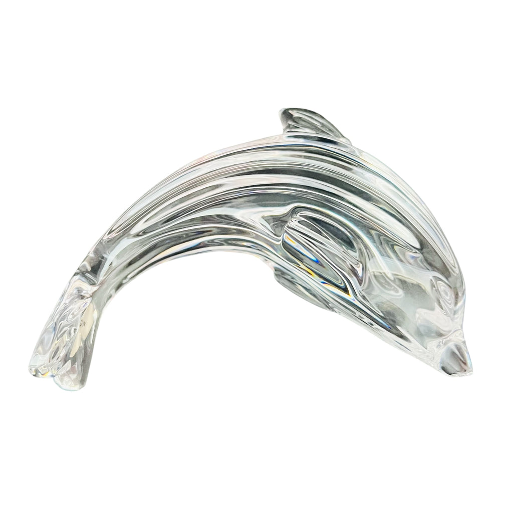 Waterford Crystal Dolphin Figurine Paperweight