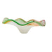 Vintage Murano Art Glass Ruffle Edge Multi Coloured Italian Bowl