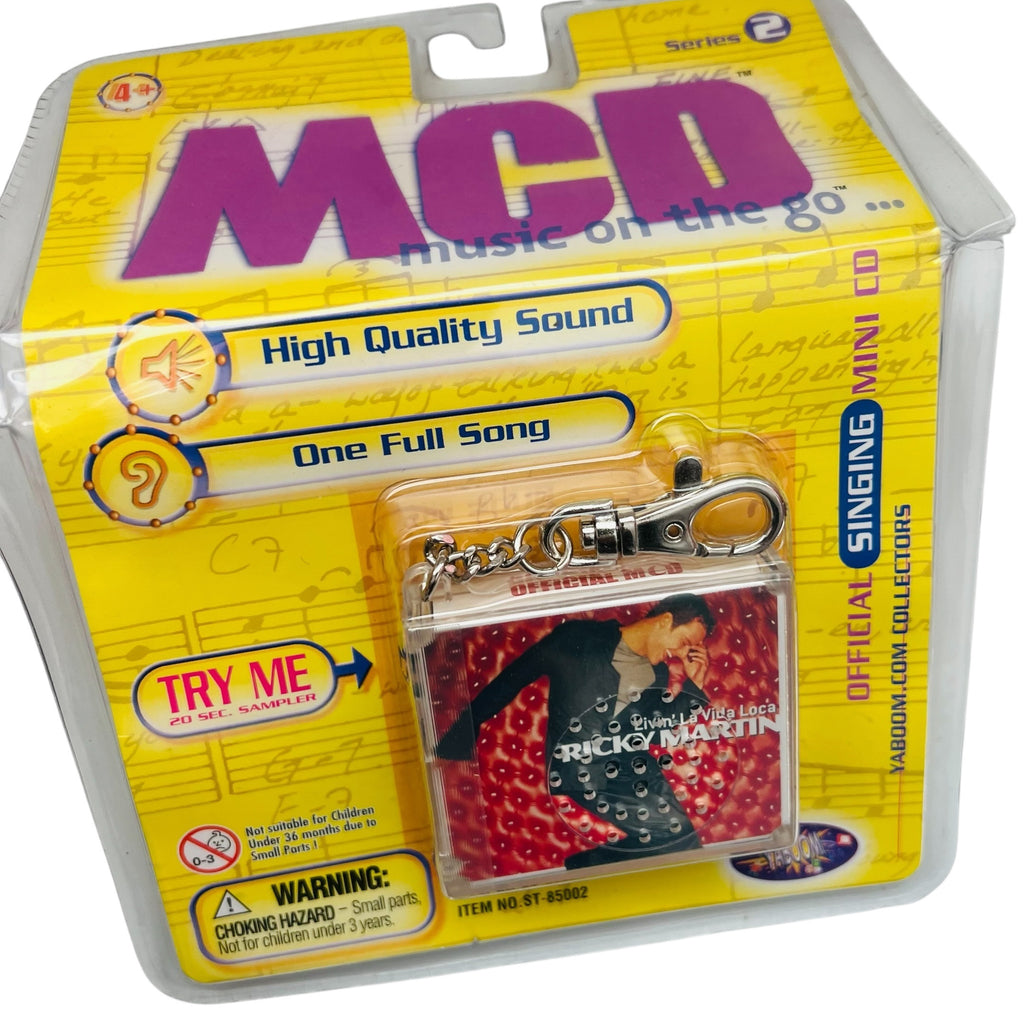 Vintage MCD Ricky Martin Livin La Vida Singing Keychain