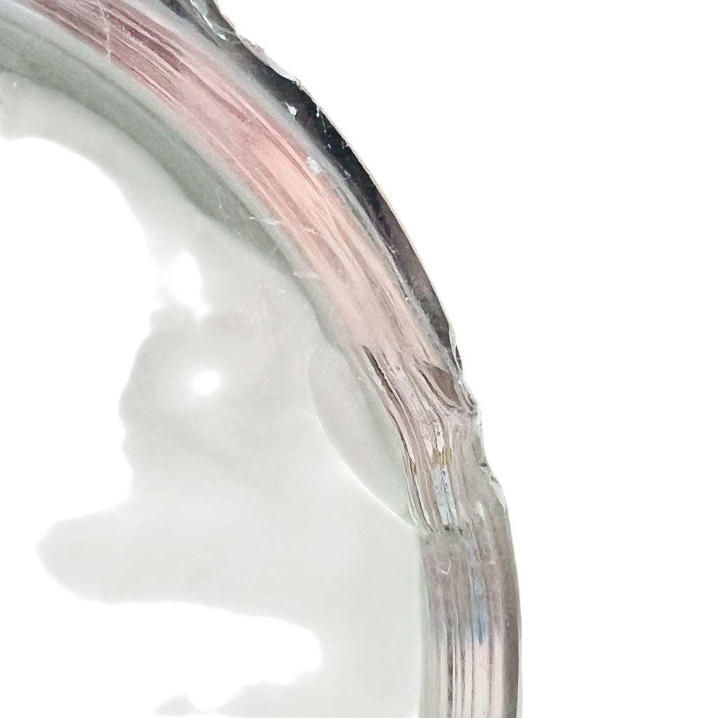 Steuben Crystal Braided Twist Candlestick Candleholder-A Pair -Damaged