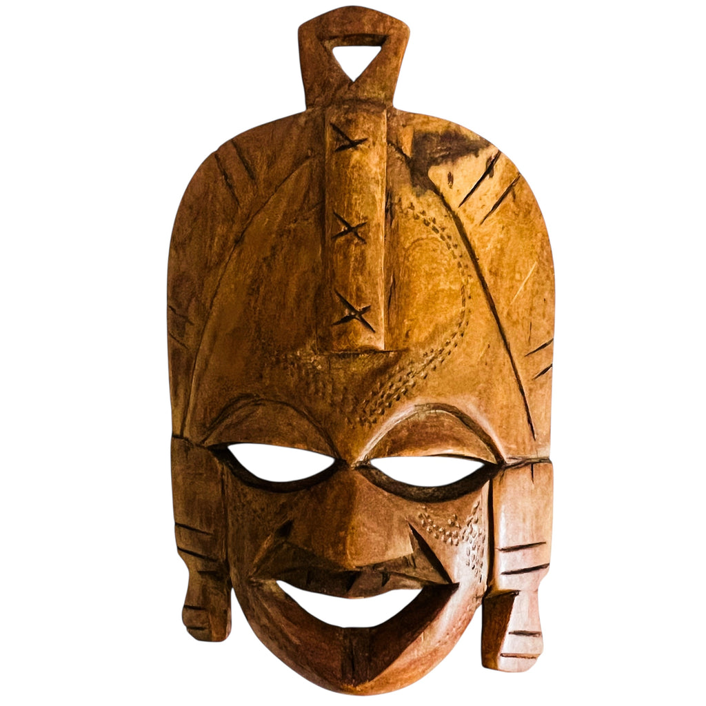 Vintage Wood Tribal Wall Mask