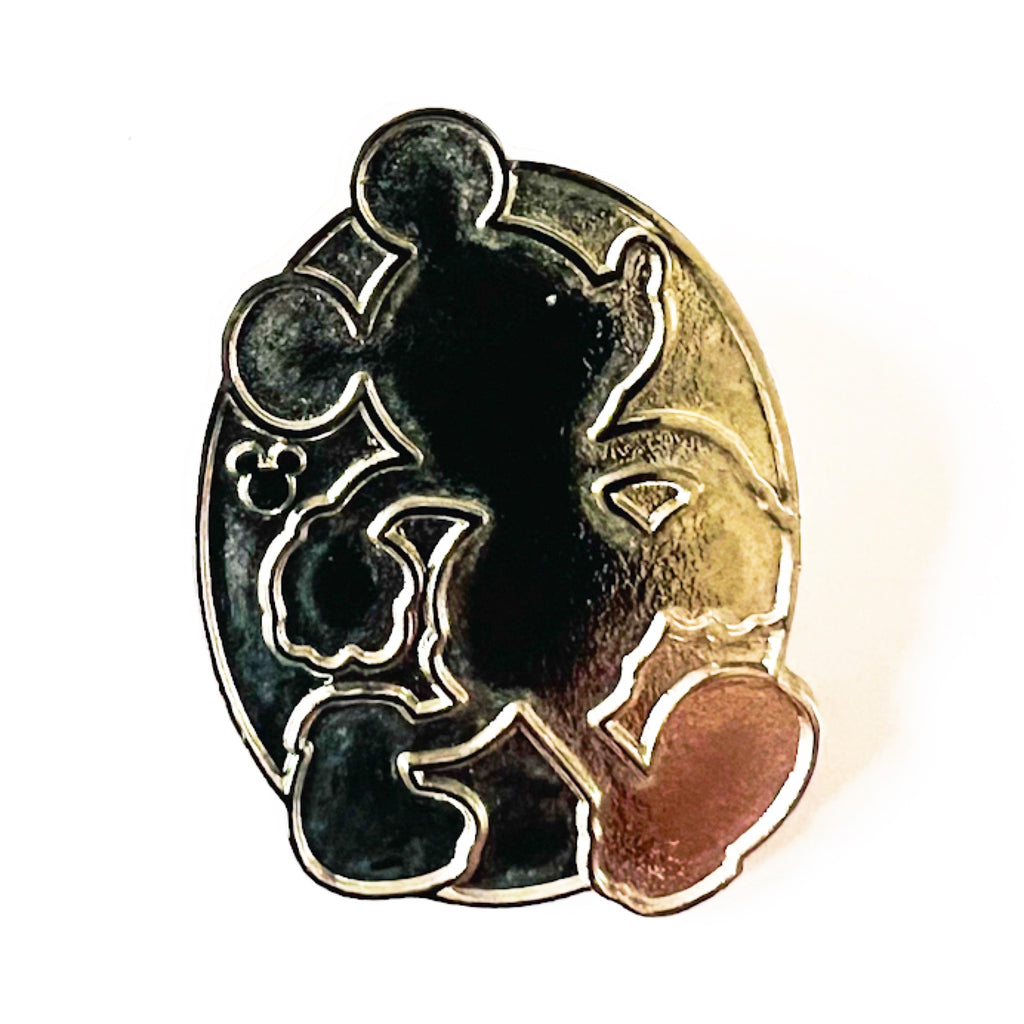 Disney Silhouette Mickey Mouse Walking Hidden Mickey Pin