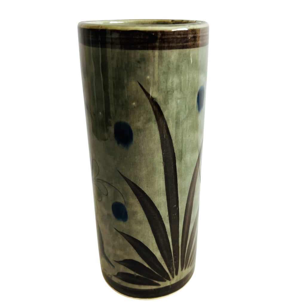 Mexico Hand Painted Design Pottery Vase