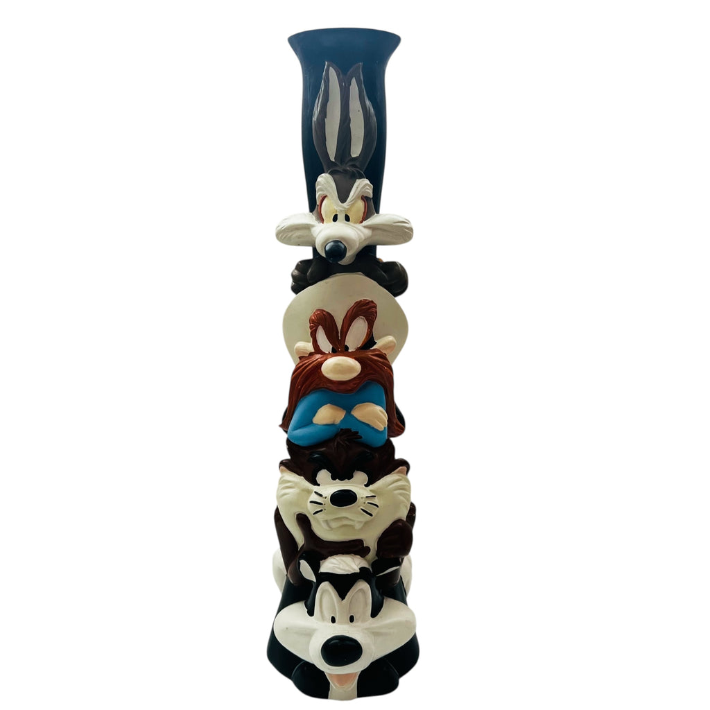 Warner Bros Studio Store Looney Tunes Totem Pole Candle Stick Holder