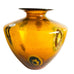 Vintage Maestri Vetrai Italy Amber Glass Art Vase