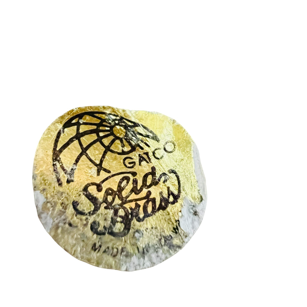 Vintage Gatco Sofia Brass & Wood Handle Bell