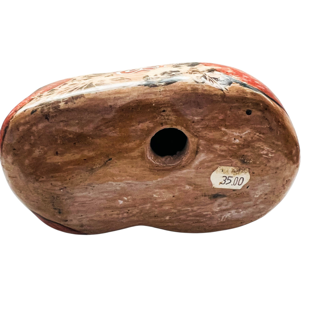 Vintage Mexican Tonala Pottery Traditional Black Cat Handcrafted Folk Art