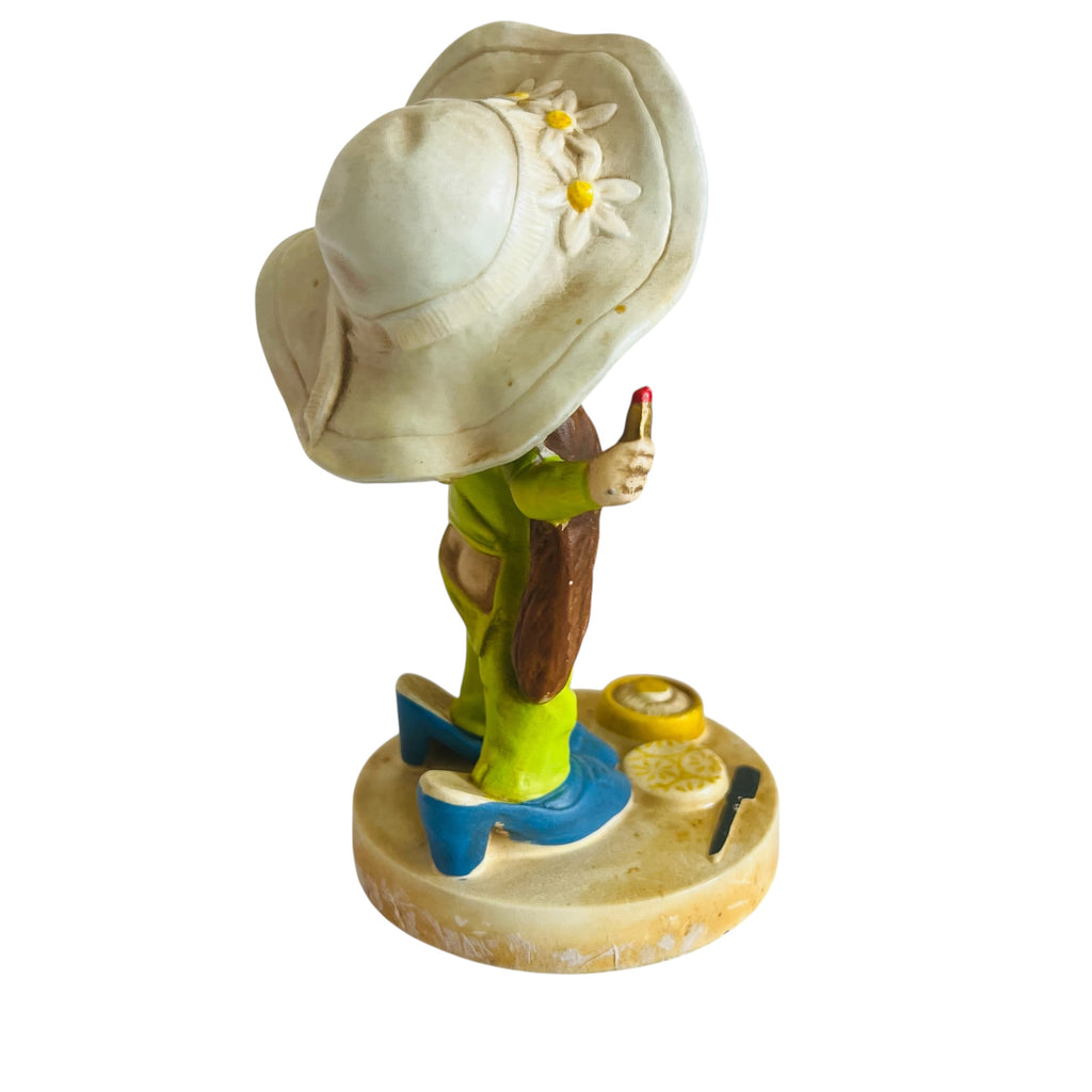Vintage 1972 Twinton Japan Girl with Hat Figurine