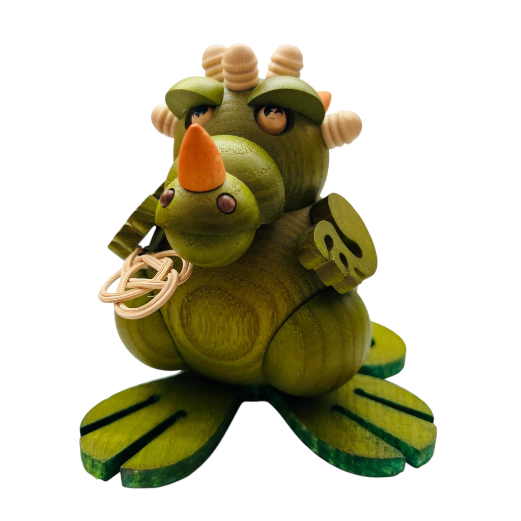 Dragon Green Wooden Incense Smoker