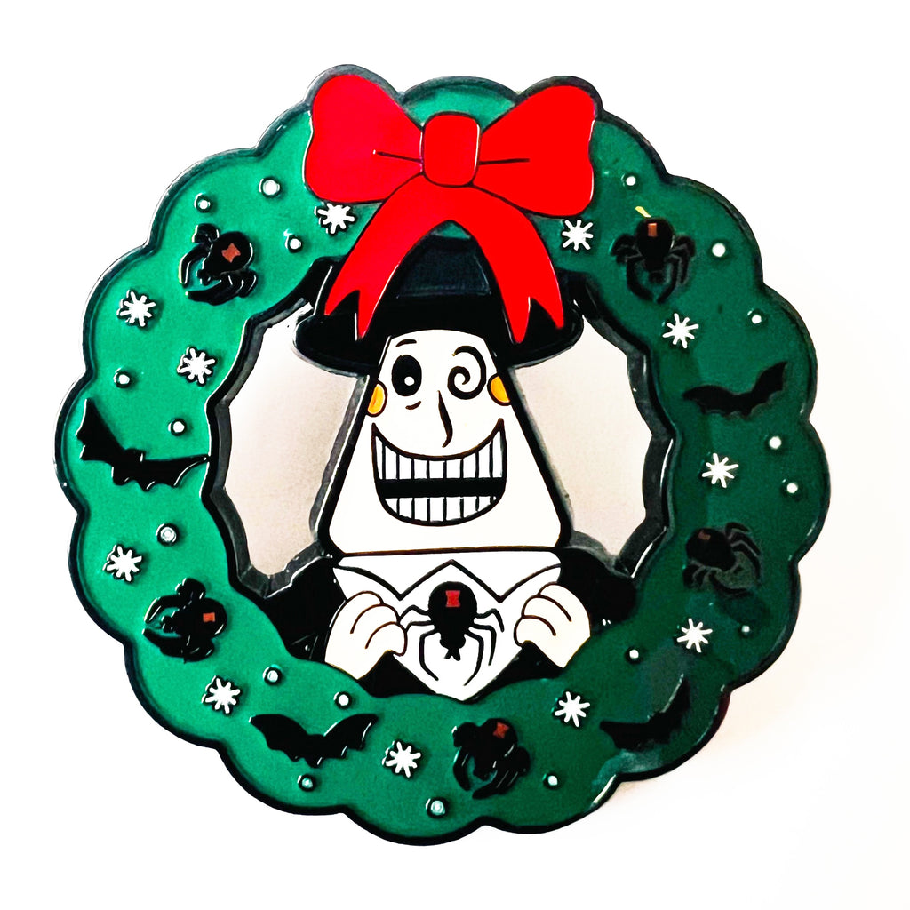Disney Loungefly Nightmare before Christmas NBC Holiday Mayor Wreath Pin