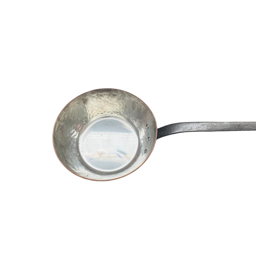 Vintage Fabrication Francaise Heavy French Copper Pot with Long Handle