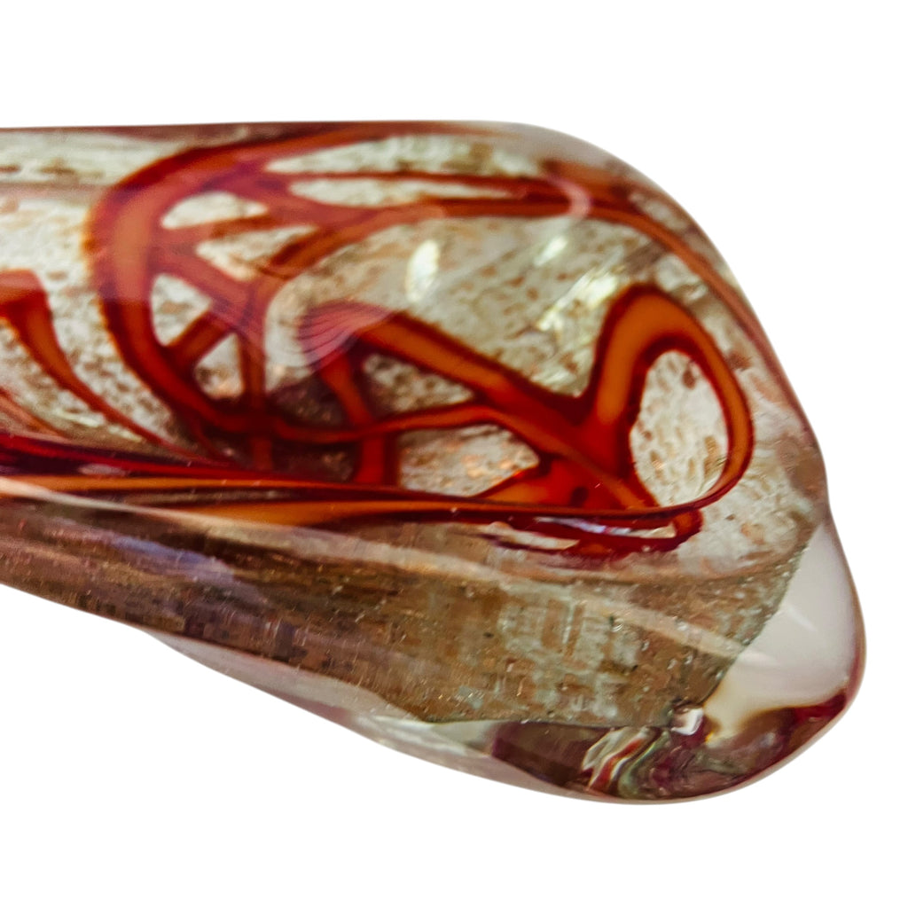Vintage Vetreria Fratelli Toso Murano Aventurine Art Glass