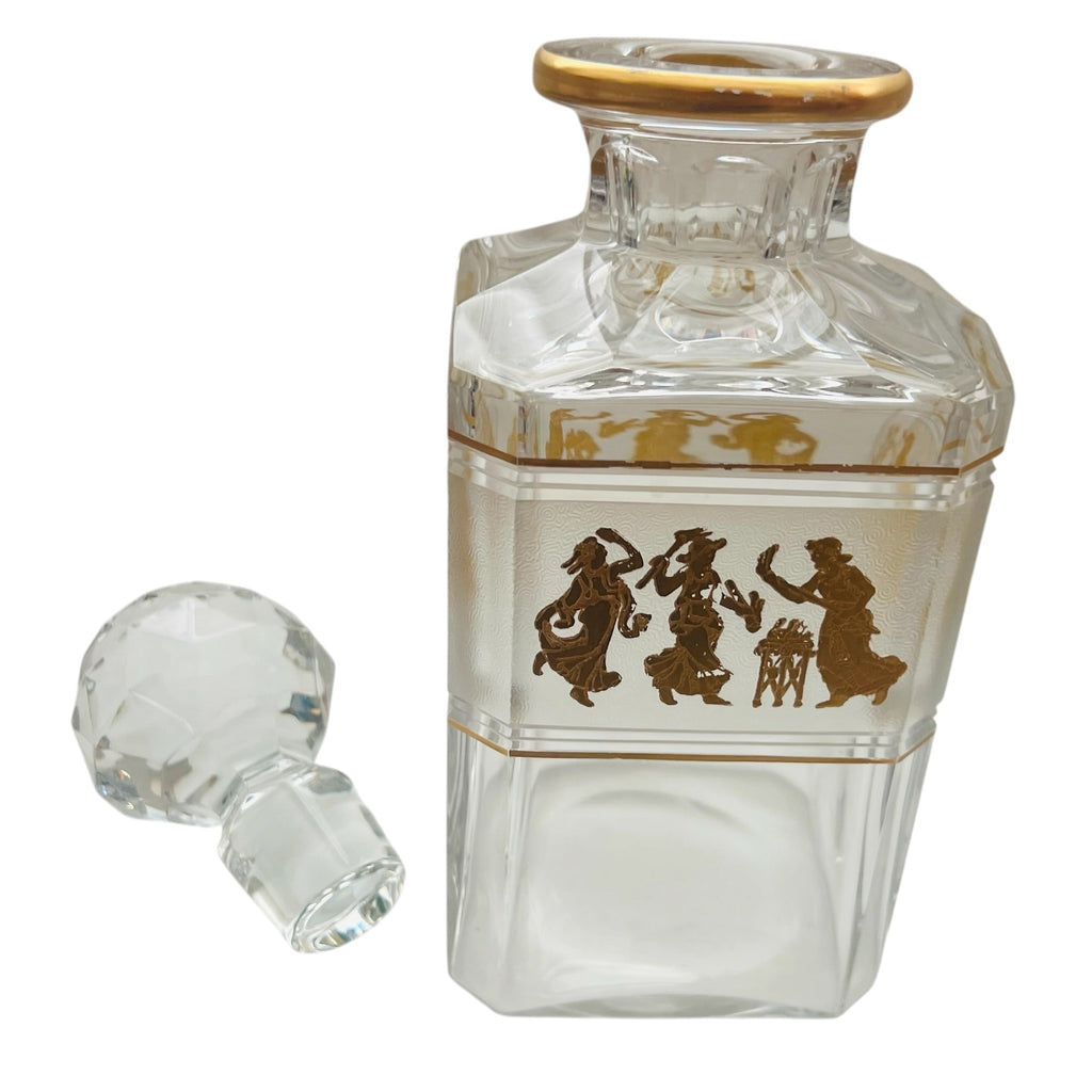 Val St Lambert Danse de Flore Clear (Cathedral Shape) Decanter with Stopper