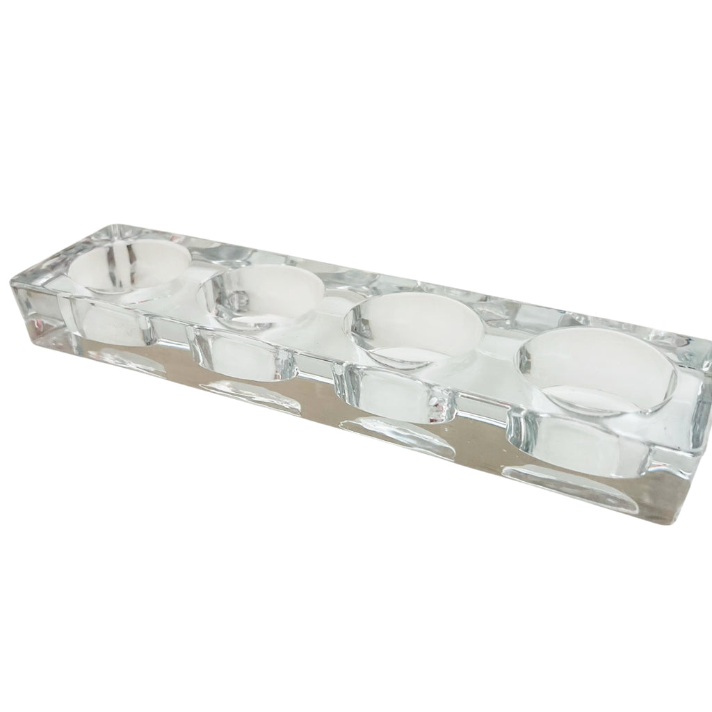 Vintage Tealight Glass Candle Holder