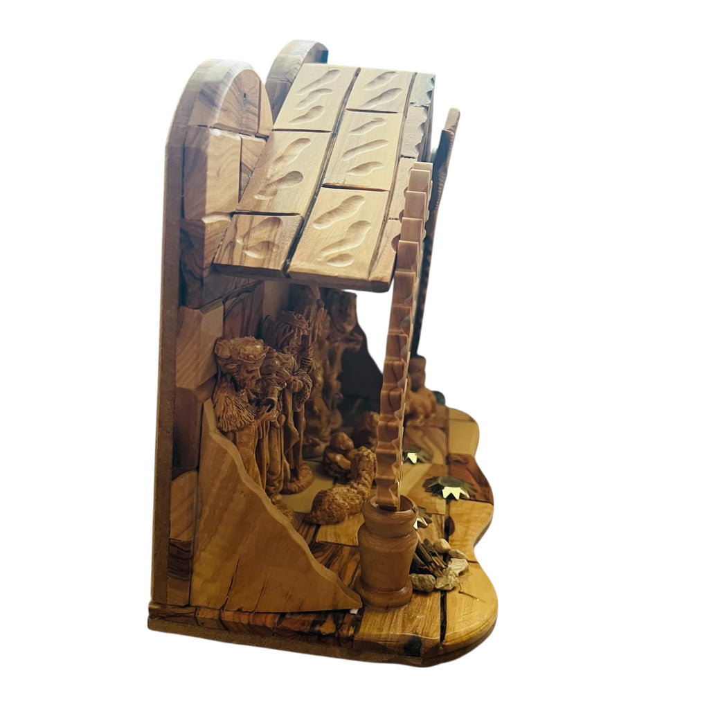 Nativity Scene Olive Wood Hand Made Music Box