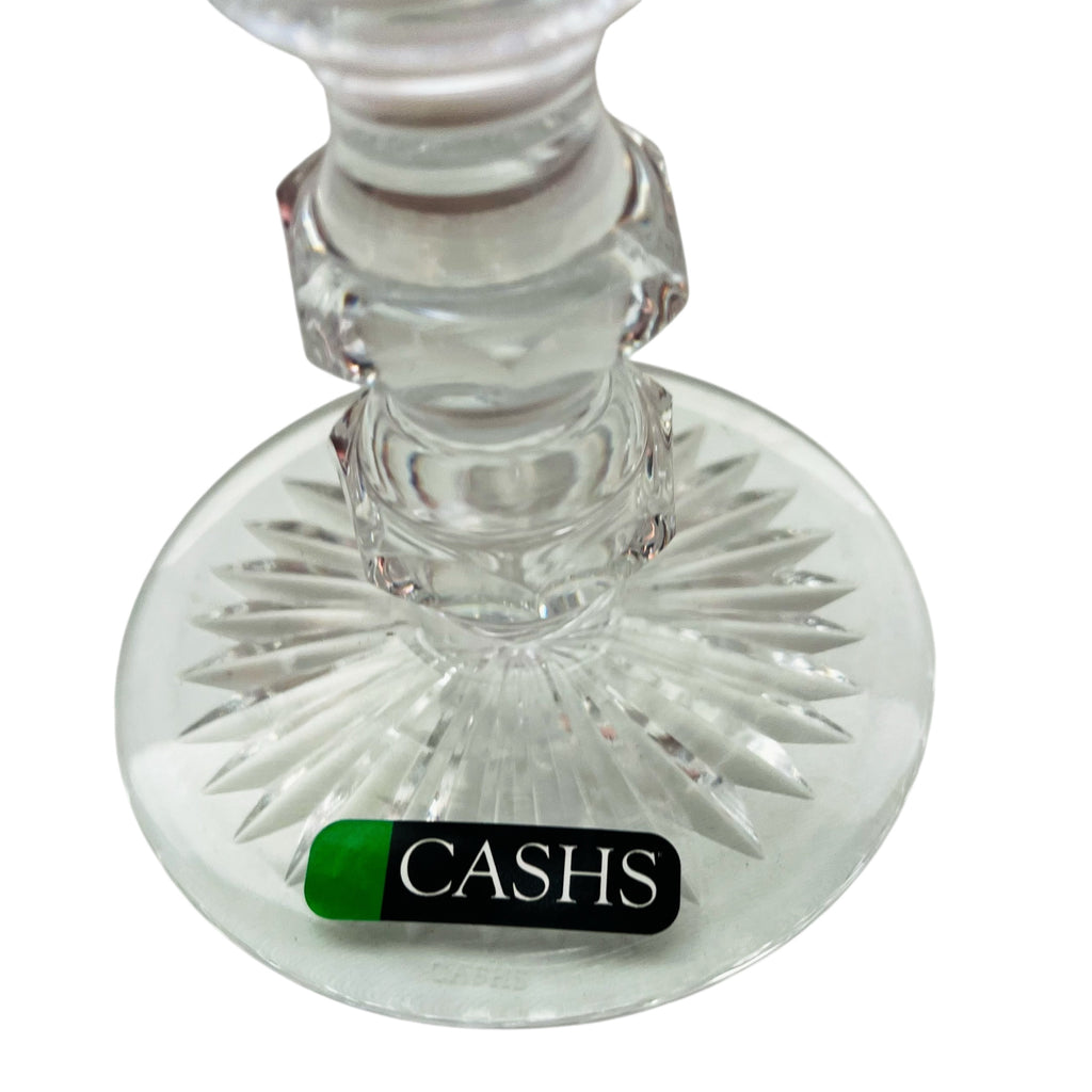 Vintage Cashs Crystal Candle Holder