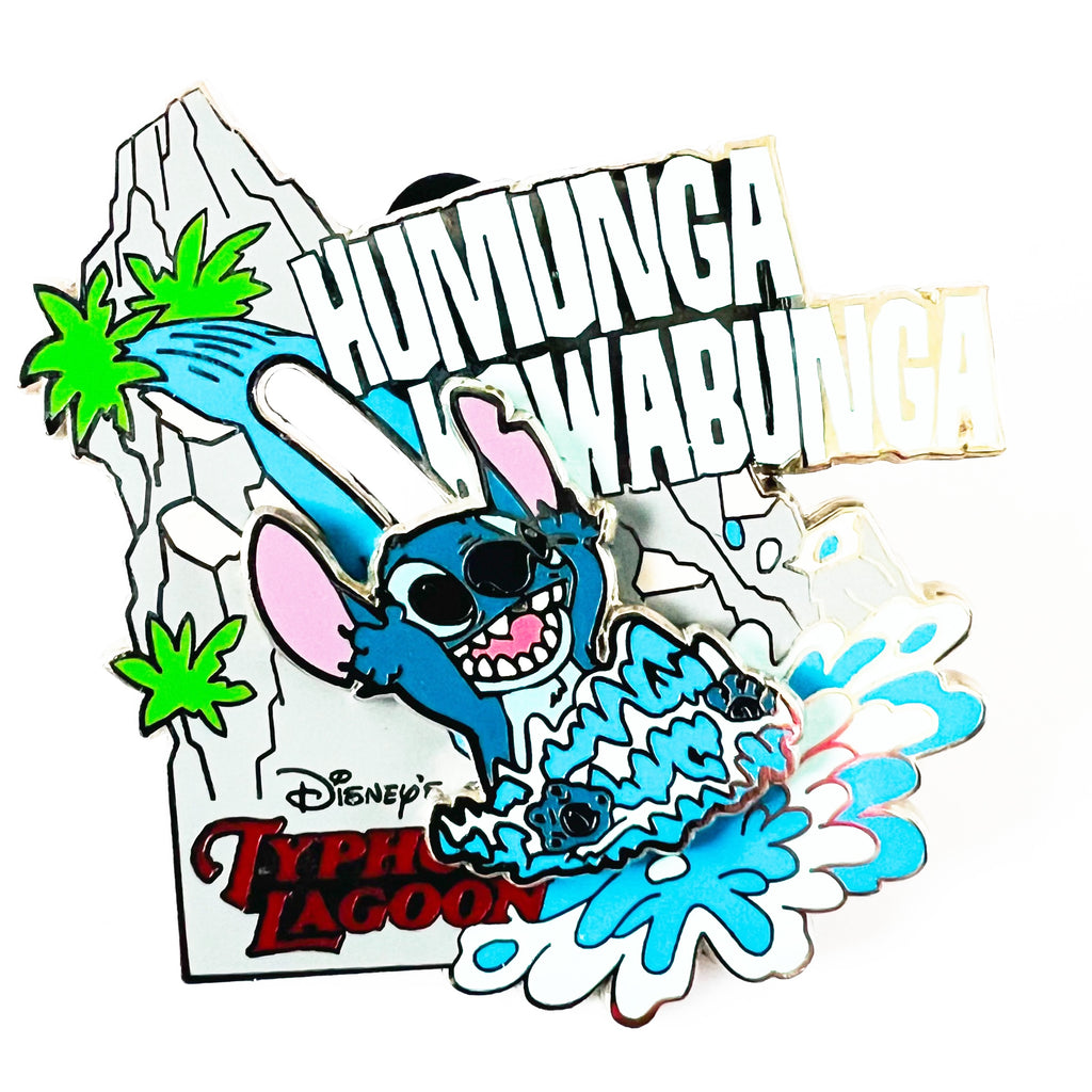 Disney Typhoon Lagoon Humunga Kowabunga Stitch Slider Pin