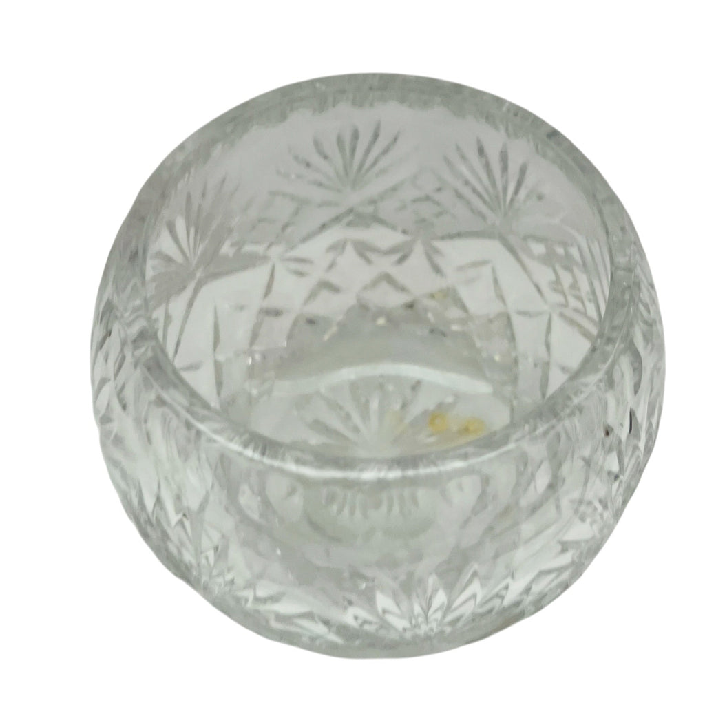 Vintage Cut Crystal Glass Bowl