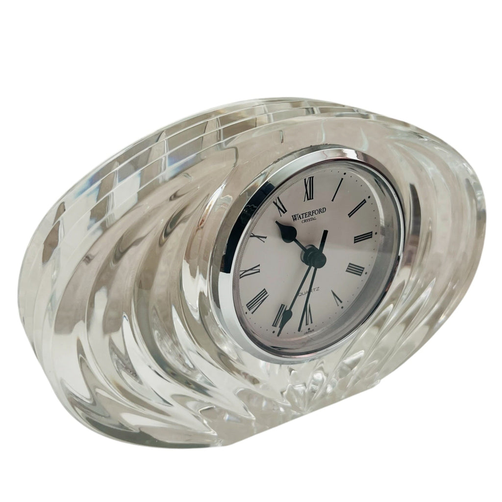 Vintage Waterford Crystal Oval Clock