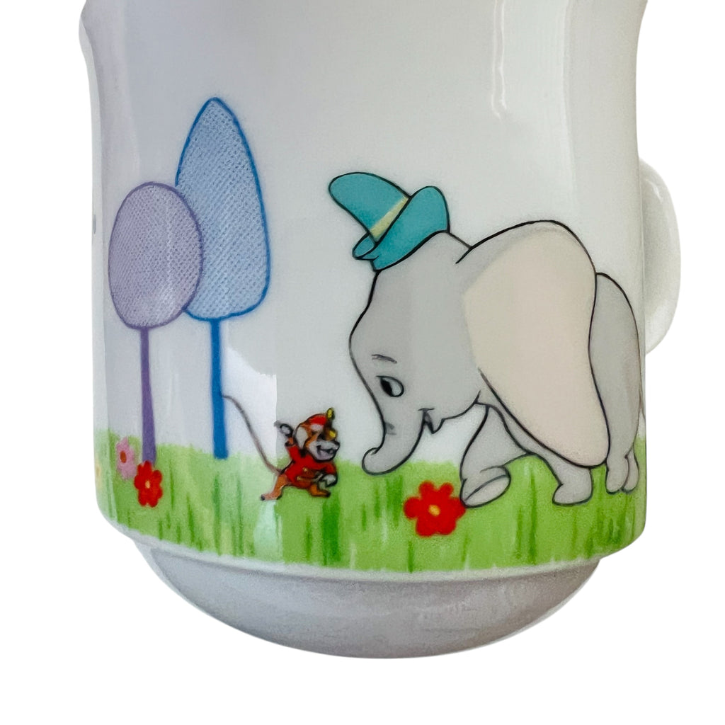 Vintage Walt Disney Productions JAPAN Porcelain Snack Plate & Cup Set