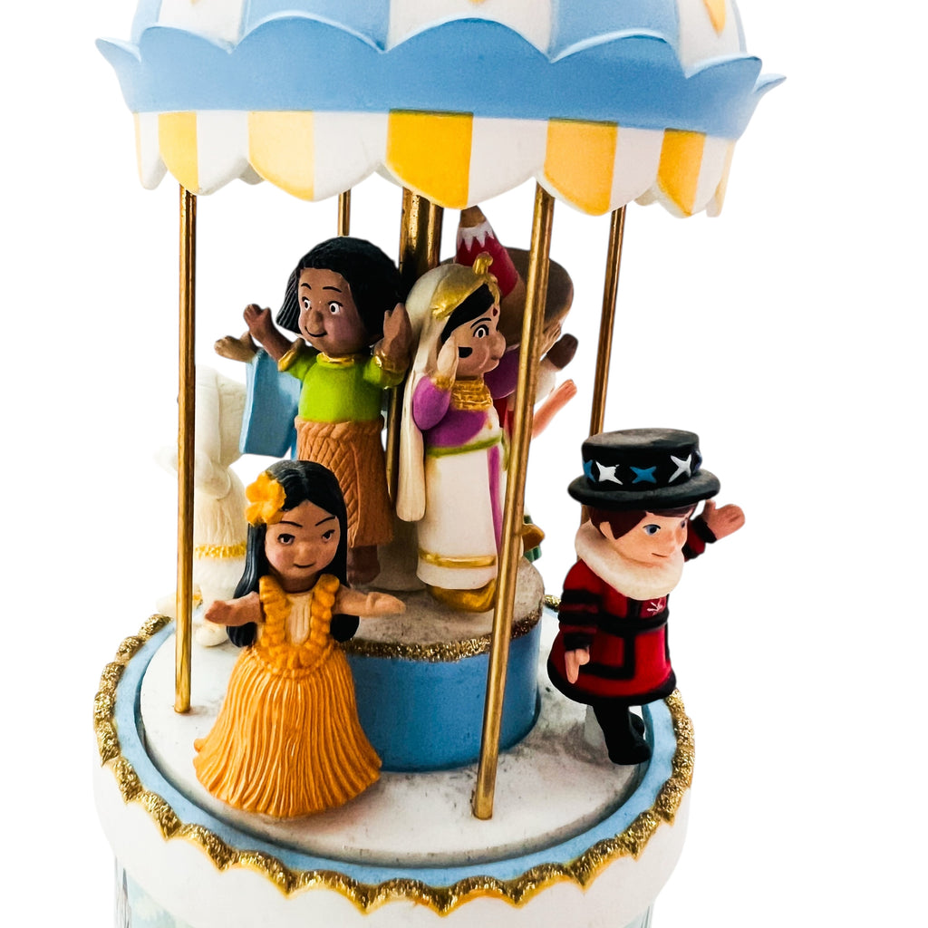 Vintage Disney Hallmark It’s a Small World Windup Music & Motion Ornament