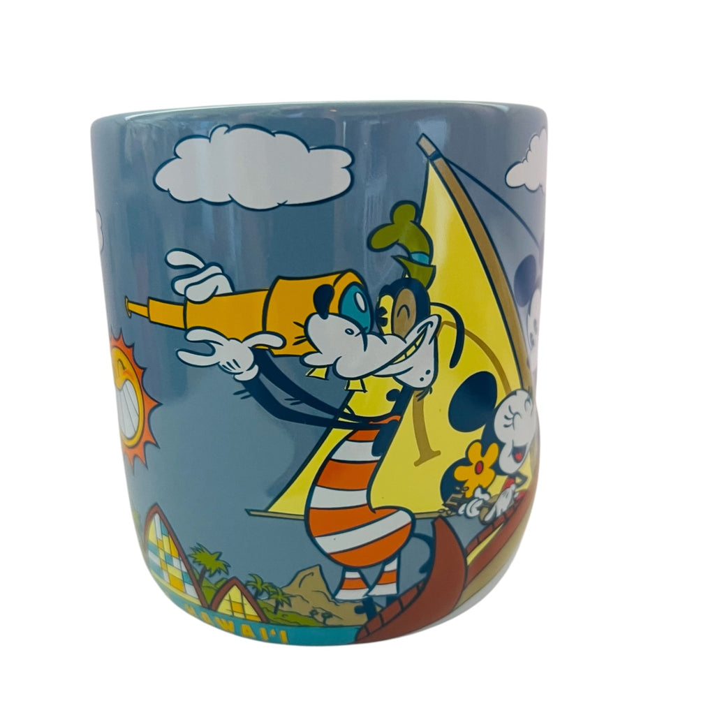 Disney AULANI Resort Alpha Life KO Olina Hawaii Mickey Pluto Ceramic Mug
