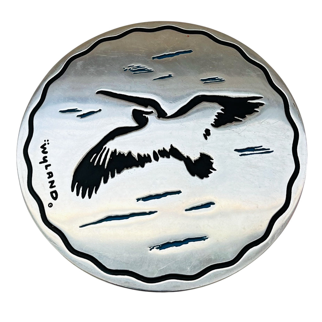 Wyland Millenium Collection Pelican Pewter Trivet Limited 118/2000 ZēFX