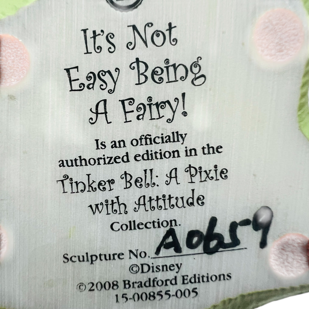 Bradford Exchange “It’s Not Easy Being a Fairy” Tinkerbell Disney Figurine