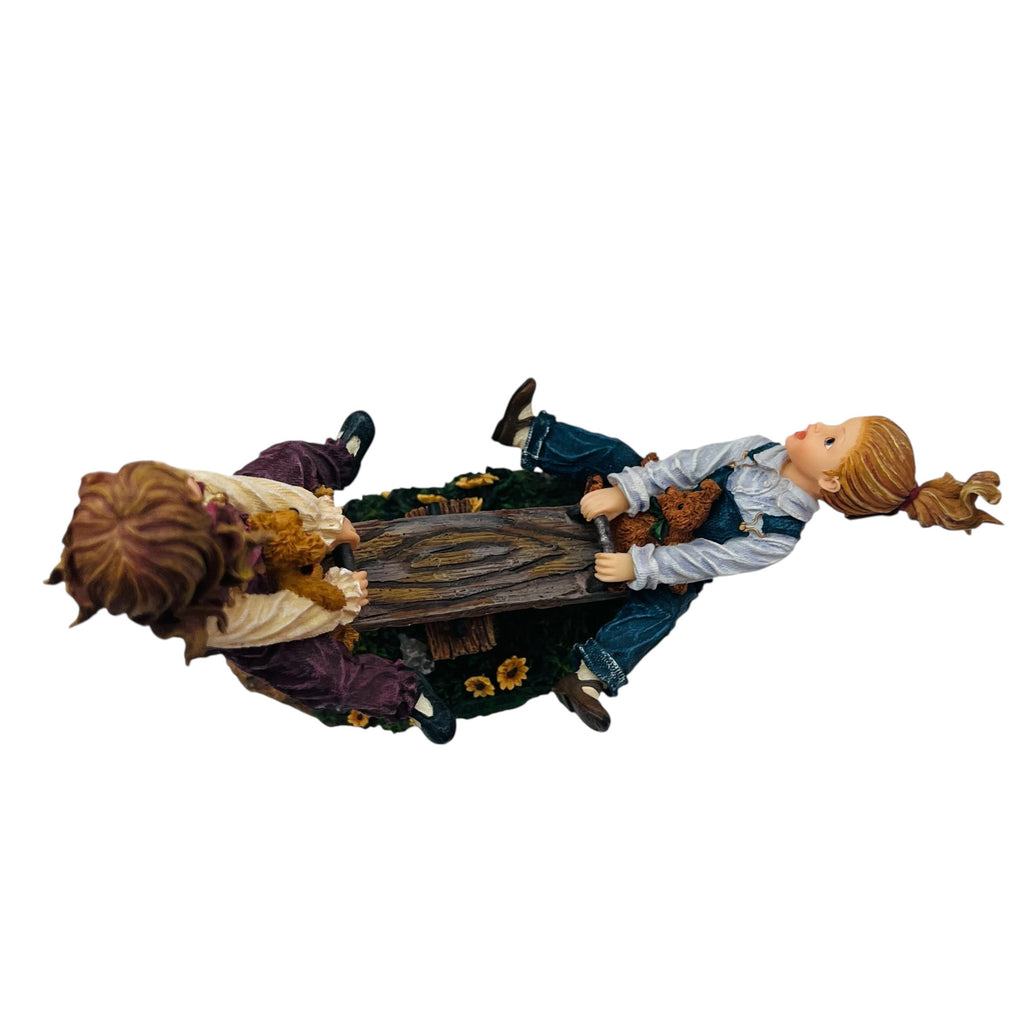 Boyds Bears Yesterdays Child Dollstone Seesaw Friends Kaylie and Jenny Figure