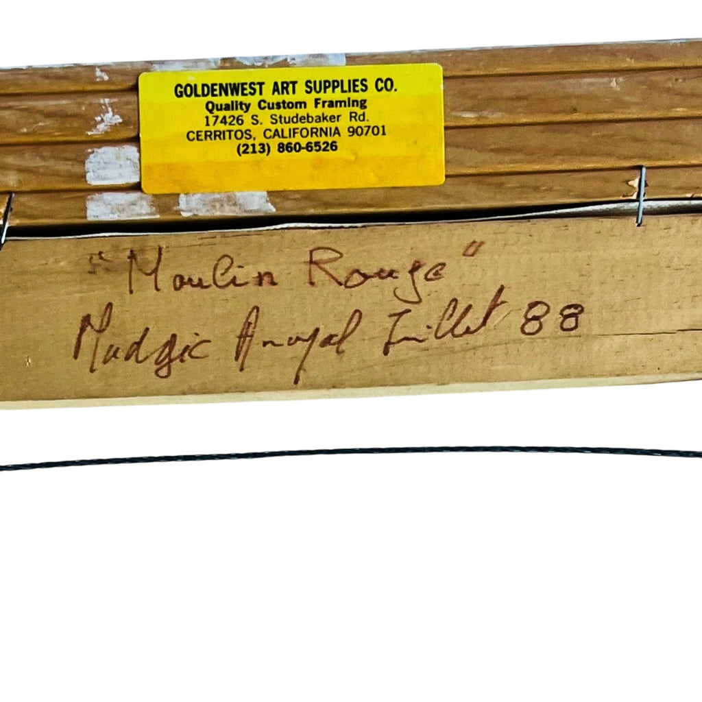 Vintage Paris MOULIN ROUGE Canvas Wall Art