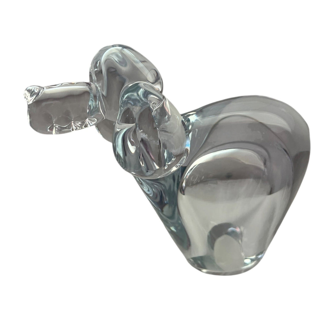 Vintage Art Glass Blown Hound Figure