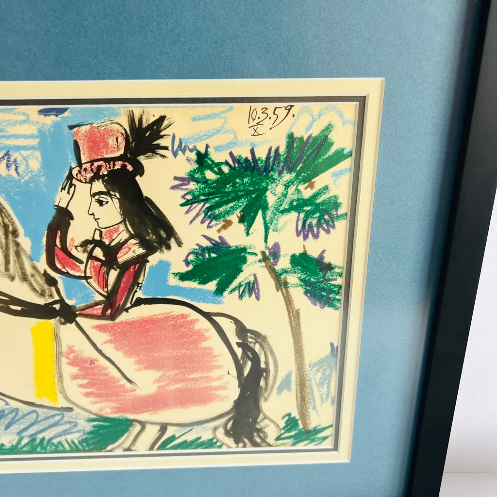 Picasso's Women on a Horse X 1961 Museum Custom Glass Framed